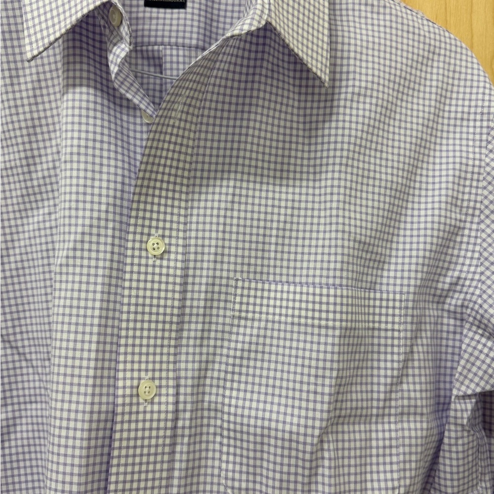 Joseph & Feiss Men's Lavender Check Dress Shirt